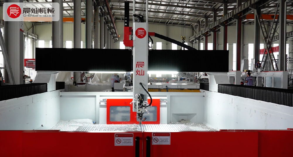 多工件兼容！晨灿BS3525-4S自铣铝台面，光洁度一步到位